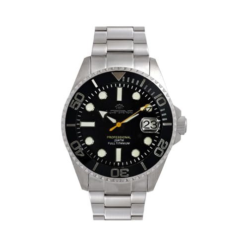 Lorenz Full Titanium Automatic Lz 030212Aa Orologio Da Uomo Subacqueo Con Movimento Automatico Con Cassa E Cinturino In Titanio, Box Set Con Cinturino