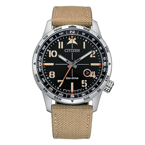 Citizen Orologio Analogico Unisex-Adulto Con Cinturino In Pelle Bm7550-10E