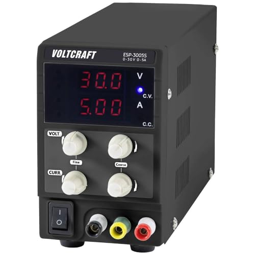 Voltcraft Esp-3005S Alimentatore Da Laboratorio Regolabile 0-30 V 0-5 A 150 W Spina 4 Mm Design Sottile Num. Uscite