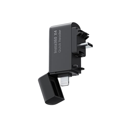 Insta360 Quick Reader Compatibile Con X4, Archiviazione File Su Smartphone, Nero