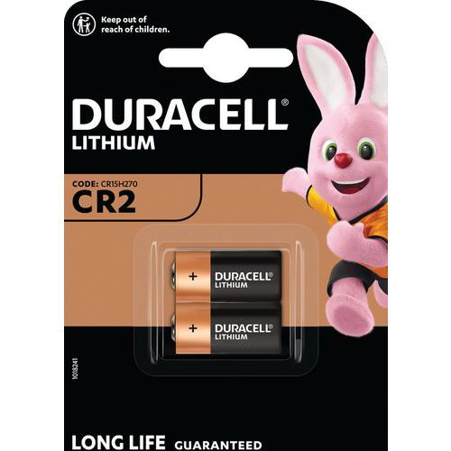 duracell 2 pile lithium cr2 - pack de 2 - duracell