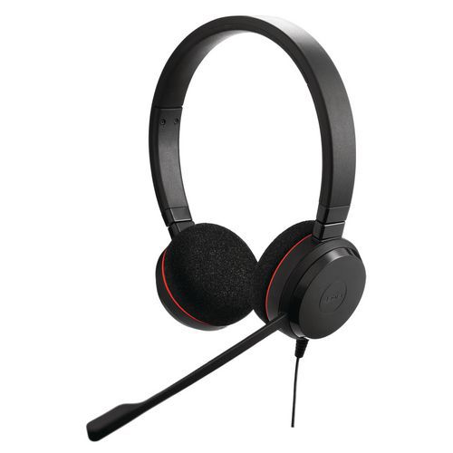 Casque Evolve 20 Uc Duo Usb Ms Filaire Usb Binaural - Jabra