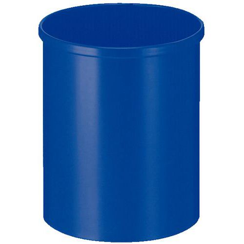 Corbeille Ronde Plastique 18l Bleue - Vepabins