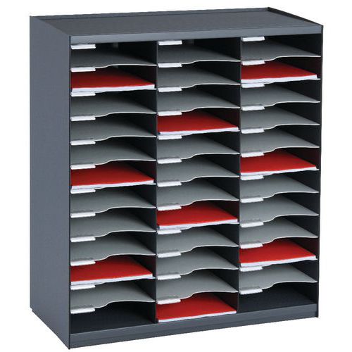 Trieur Monobloc 36 Cases Anthracite 7016 - Paperflow