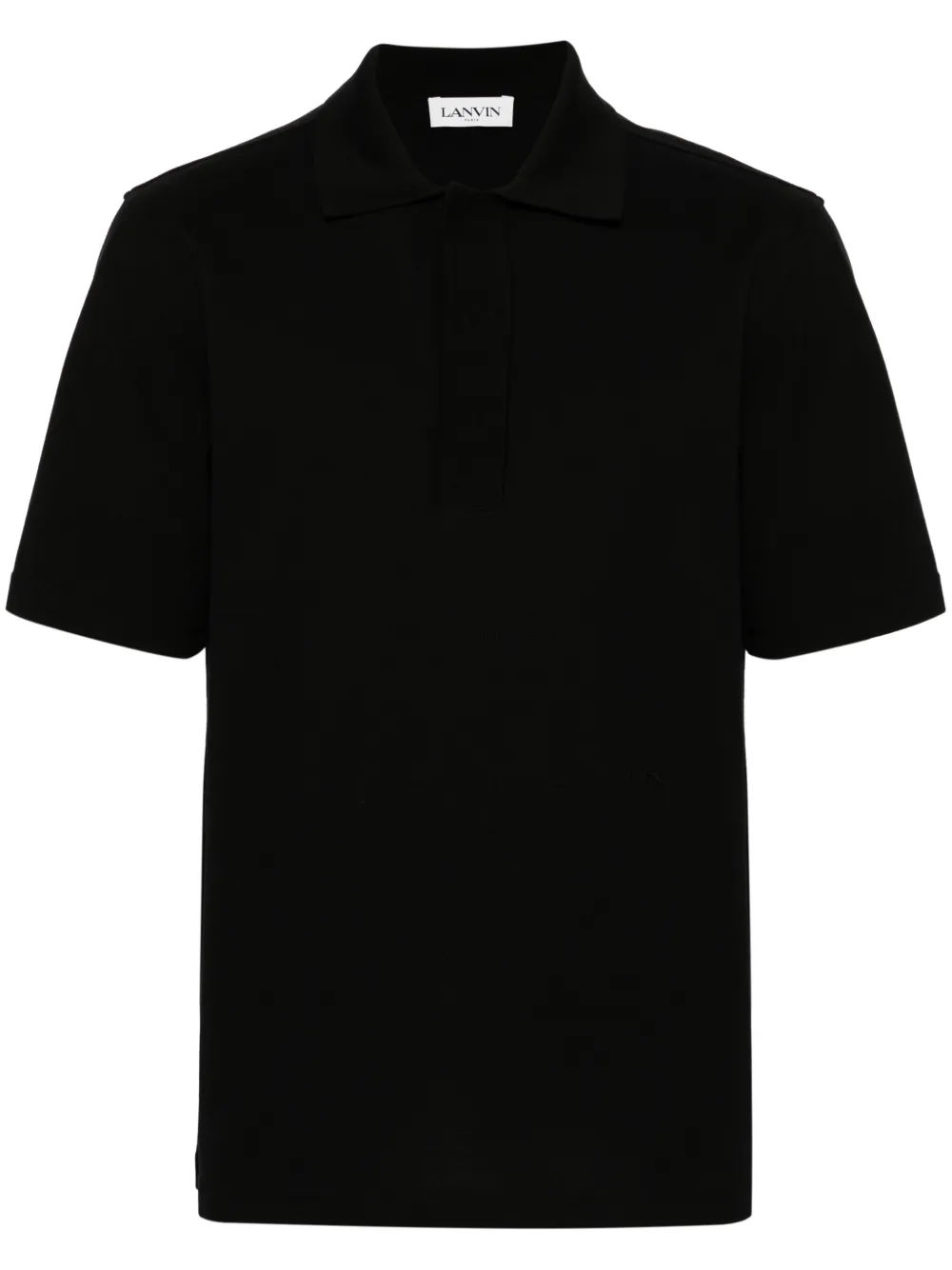 Lanvin Polo con ricamo logo - Nero