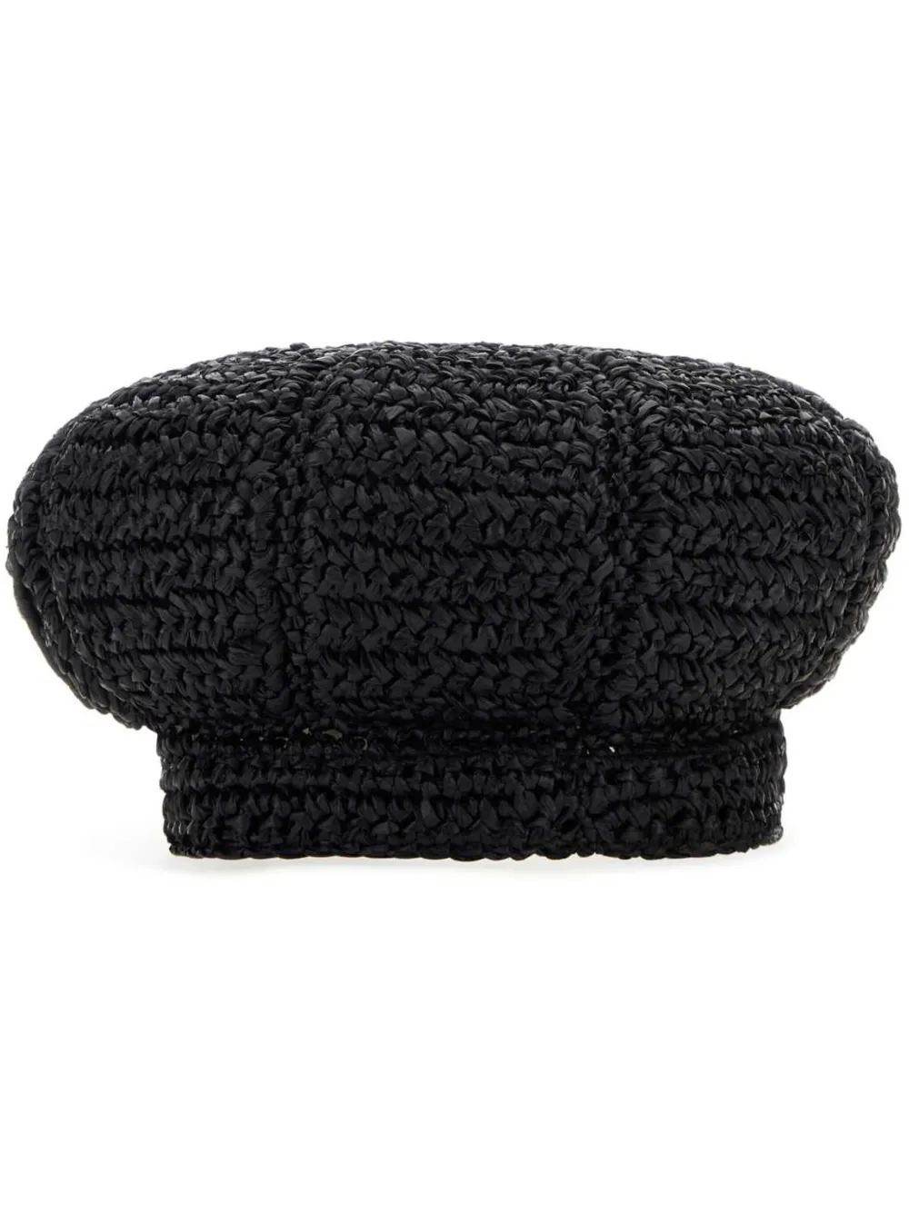 Prada crochet-knit hat - Nero