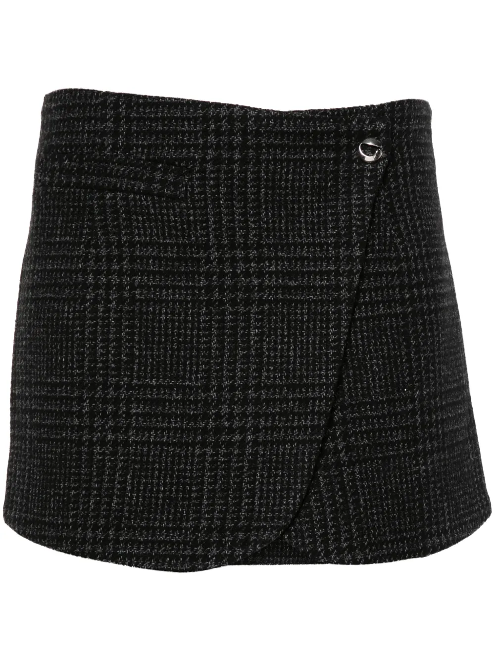 Coperni Prince of Wales mini skirt - Nero