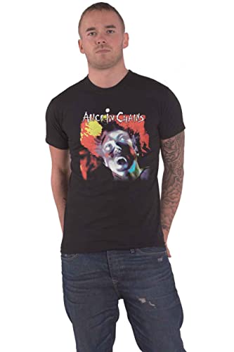 Alice In Chains T Shirt Facelift Band Logo Nuovo Ufficiale Uomo Nero Size M