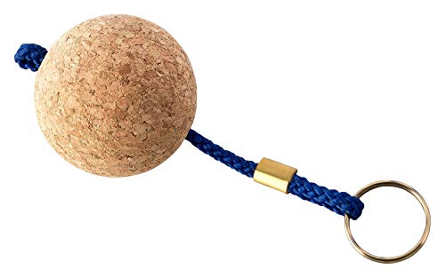 Portachiavi Marino In Sughero | Porta Chiave Galleggiante – Ideale Per L'Uso In Mezzo Marino & Bastello – Palla In Sughero, Ø50Mm