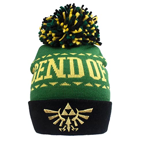Heroes Inc. Gorro Con Logo Legend Of Zelda, Berretto Unisex - Adulto, Verde,