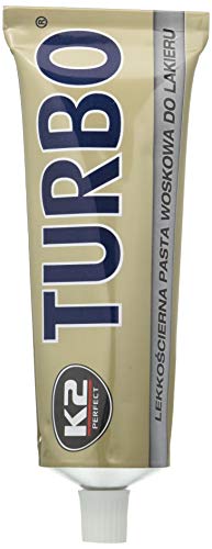 K2 Turbo Tempo Lucidante Per Auto Con Nano-Tech, 120 G Di Pasta + Dekra Logo