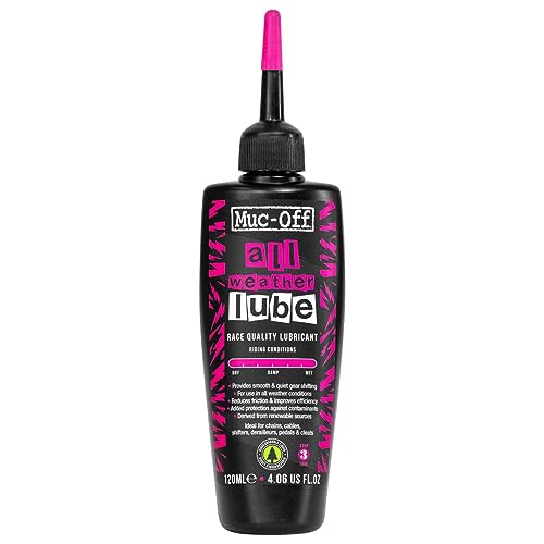 Muc-Off All-Weather Chain Lube - Olio Per Catena Per Tutte Le Stagioni, 120 Ml, Grasso Lubrificante Biodegradabile, Grasso Per Catena, Spray Per Caten