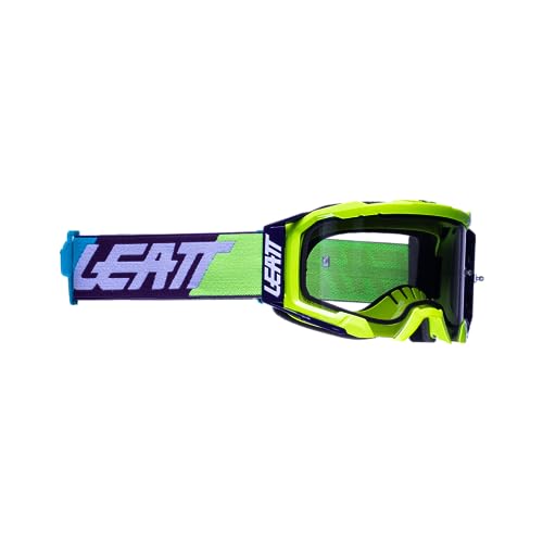 Maschera Per Motocross E Bici Velocity 5.5 Neon Yellow Con Lenti...