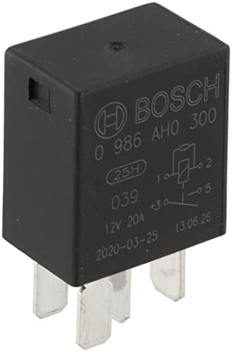 Bosch 0986Ah0300 - Mini Relè 12 V 20 A, Ip5K4, Temperatura Di Funzionamento Da -40 A 85 Gradi, Relè A 4 Pin