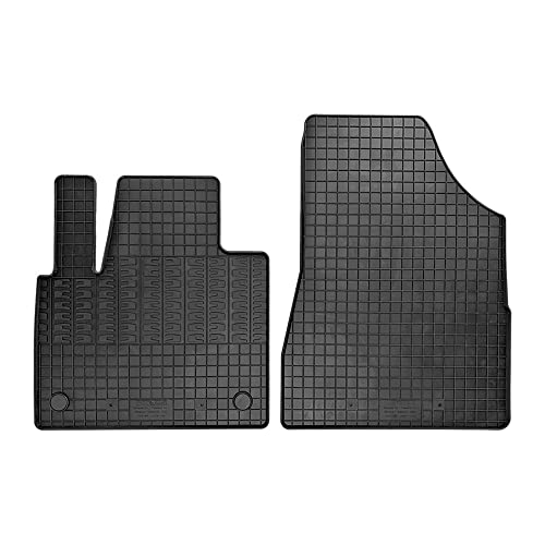 Auto-Style Tappetini In Gomma Compatibile Con Mercedes Citan (W420) Box & Renault Kangoo Furgon & Nissan Townstar 2021- (2 Pezzi + Sistema Di Fissaggi