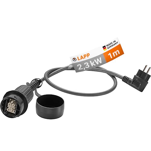 Lapp Mobility - Adattatore Di Ricarica Universale Con Contatto Di Protezione, 2,3 Kw/10 A/Adatto Per Plug-In Ibrido (Phev) E Veicoli Elettrici A Batte