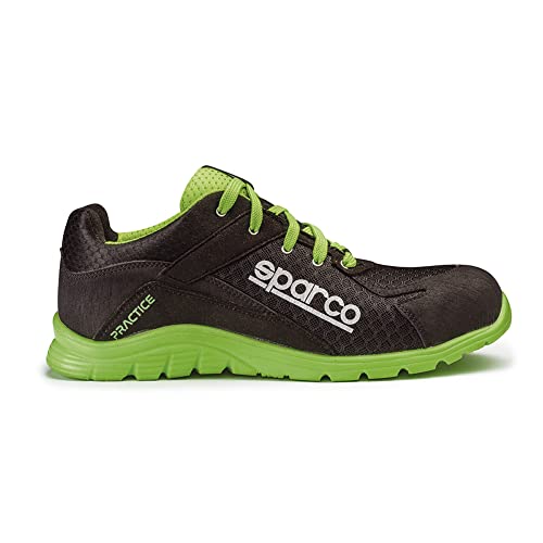 Sparco S0751736Nrvf Practice Scarpe, Colore: Nero/Verde, Taglia 36