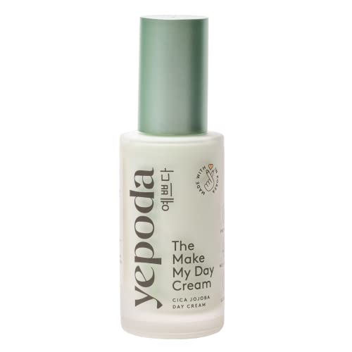 Yepoda - The Make My Day Cream - Crema Idratante Da Giorno Per Il Viso Con Proprietà Anti-Invecchiamento, Cura Del Viso Cosmetici Coreani (50 Ml)