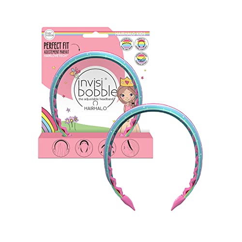 Invisibobble Cerchietto Arcobaleno Per Baimbini Multicolore Hairhalo - Cerchietto Per Bambina Super Chic - Fascia Con Forma Adattabile Alla Forma Dell