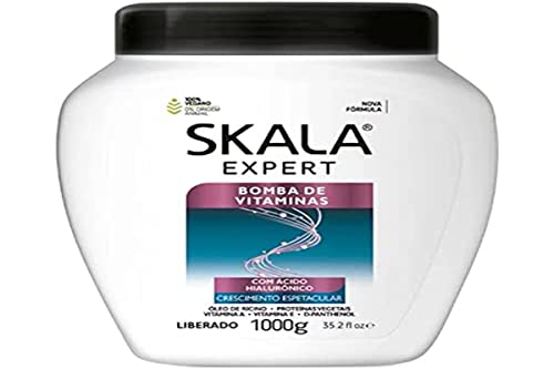-Skala Expert- Maschera/Balsamo O Co Wash Pompa Vitamine - 1000 Ml - 100% Vegano - Favorisce La Crescita Dei Capelli- Adatto Al Metodo Curly -