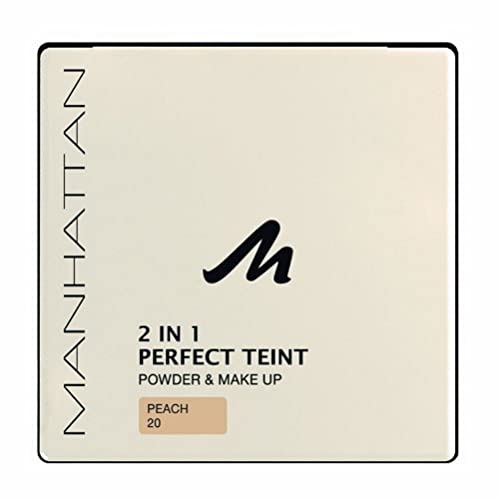 Manhattan 17360 Perfect Teint Powder & Makeup, Peach