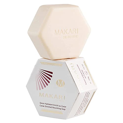 Sapone Al Caviale Classic Makari [200G] - Prodotto Idratante E Illuminante Per Viso E Corpo - Detergente Anti-Aging Combatte Secchezza, Rughe E Imperf