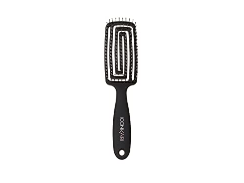 Iconikair Spazzola Per Capelli Blow-Dry Brush Classic Mini, Spazzola Per Il Massaggio Del Cuoio Capelluto, Spazzola Districante, Spazzola Per Capelli