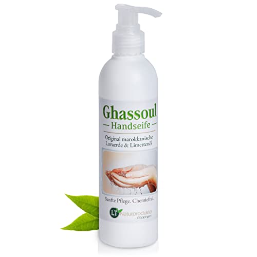 Lt- Naturprodukte - Sapone Per Mani Con Argilla/Ghassoul Al Profumo Di Lime, Senza Additivi Chimici, 250 Ml Con Erogatore, Vegano E Ipoallergenico. Bi