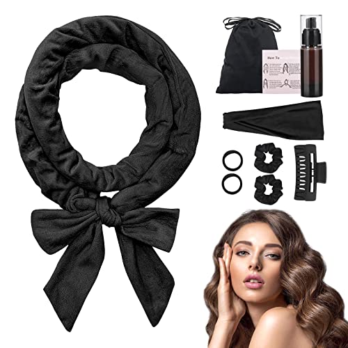 Nckihrkk 9 Pezzi Bigodino Lungo Per Boccoli, Heatless Hair Curler, Velluto Morbido Bigodini Morbidi Per Dormire, Bigodino Fascia Capelli Per Capelli M