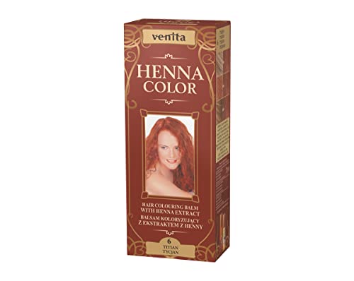 Venita Henna Color Tintura Per Capelli, 6 Titian, 75 Ml