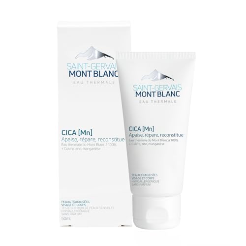 Saint-Gervais Mont Blanc - Cica Mn Crema Curativa E Riparatrice Per Pelli Fragili - Viso E Corpo - 50 Ml