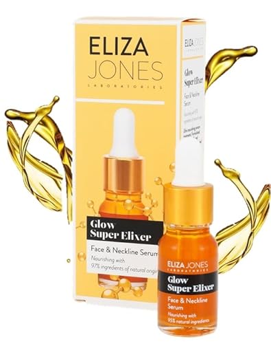 Eliza Jones - Siero Per Viso E Scollatura (Glow Super Elixer: Nutre E Nutre La Pelle Con Ingredienti Naturali Al 98%)