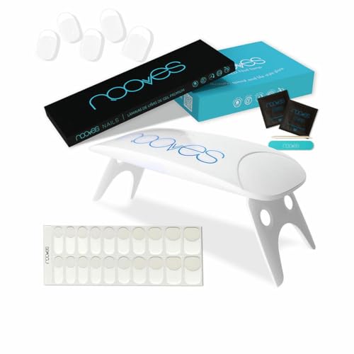 Nooves Premium Gel Nail Sheets Case With 8W Portable Uv/Led Nail Lamp (5 Units)