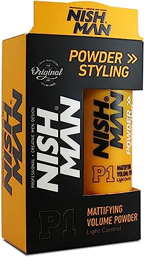 Nishman, Polvere Per Lo Styling Dei Capelli, Opacizzante, P1 Volume Powder Mattifying Styling, 20 G (Etichetta In Lingua Italiana Non Garantita)