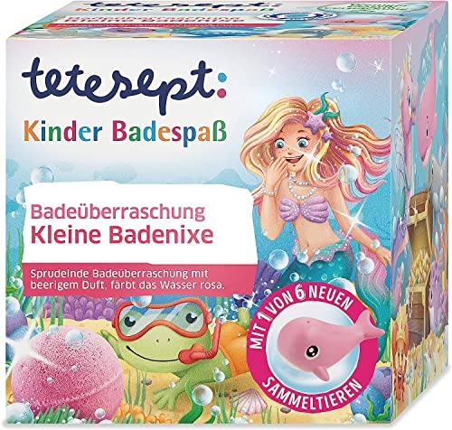 Tetesept Bagno Divertimento Dei Bambini – Bade Sorpresa Piccolo Bagno Sirena, 140 G