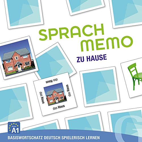 Sprachmemo. Basiswortschatz Deutsch Spielerisch Lernen. Zu Hause (A1). 108 Karten: Basiswortschatz Deutsch Spielerisch Lernen / Sprachspiel