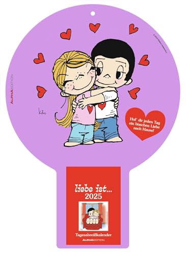 Liebe Ist... 2025 Tagesabreißkalender - Rückwand 22,5X31,5 - Block 8,1X10,6