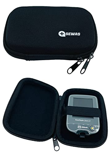 Custodia Rigida Per Misuratore Freestyle Libre 1, 2 E 3 – Marsupio Per Glucosio Nel Sangue, Custodia Per Diabetici