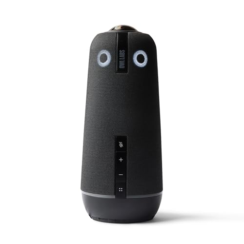 Meeting Owl 4+ - Videocamera Per Videoconferenza Intelligente 4K A 360°, Microfono E Altoparlante (Fuoco Automatico Altoparlante, Smart Zooming, Equal