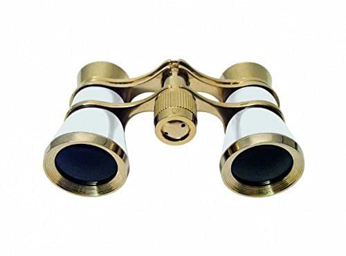 Braun - Cannocchiale Da Opera 3 X 25, Colore: Oro/Perla