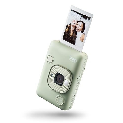 Fujifilm Instax Mini Liplay Matcha Green - Fotocamera Istantanea Ibrida, Stampante Per Smartphone, Controllo Da Remoto, Funzione Sound Per Aggiungere
