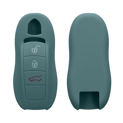 Kwmobile Cover Chiavi Auto Compatibile Con Porsche Con 3 Tasti (Solo Keyless) - Custodia Protettiva Chiave Auto Copri Telecomando Gomma - Portachiave