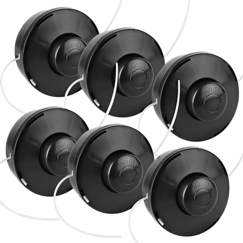 Forever Speed 6 X Testa A Doppio Filo Per Decespugliatore, Bobina Di Filo Con Punta Automatica, Testa A Doppio Filo, Testa Per Decespugliatore