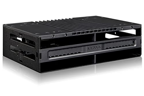 Icy Dock Flexidock Mb024Sp-B - Rack Design Estrazione Diretta Hot Swap, Docking Station Interna, Docking Per 4 Hdd Da 2,5" O Ssd Sata/Sas In 1 Alloggi
