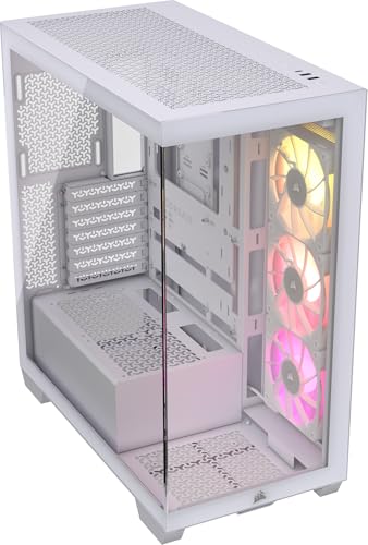 Corsair Icue Link 3500X Rgb Mid-Tower Atx Case Per Pc - Vetro Panoramico Temperato - Compatibile Con Scheda Madre A Connessione Inversa - 3X Ventole C
