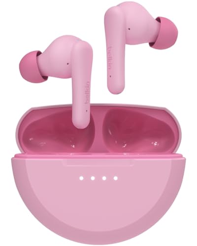 Belkin Soundform Nano 2 Auricolari Bluetooth Per Bambini Con Microfono, Batteria Di 28 Ore, Volume Sicuro Di 85 Db, Resistenza All'Acqua (Ipx5), Auric