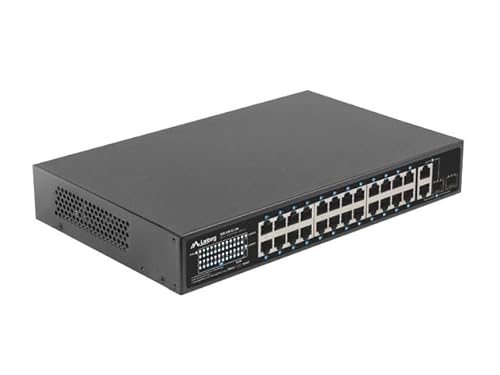 Lanberg Switch 24X 100Mb Dsp+/2X Combo Rack 19" 250W