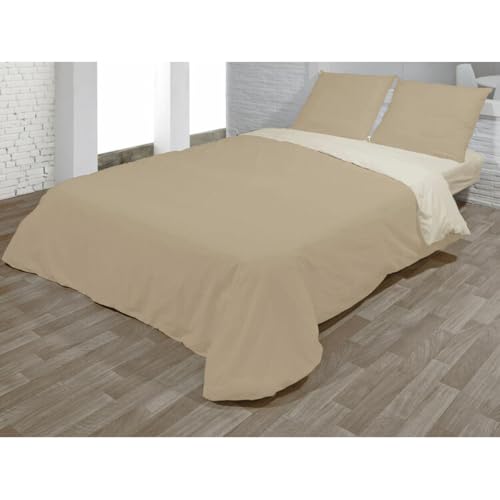 Hosteline Set Copripiumino Vegas Beige Per Letto Da 90 2 Pezzi