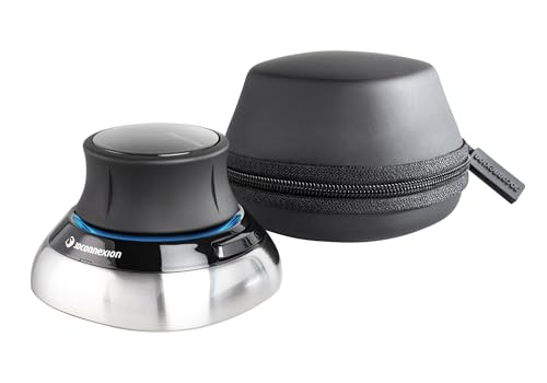 3Dconnexion Spacemouse Wireless (Bluetooth Edition, Mouse 3D Senza Fili), Nero Opaco