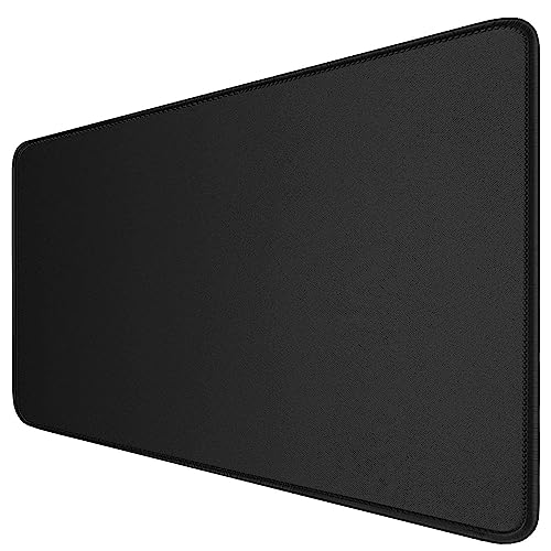 Ll-Coeur Nero Tappetino Per Mouse Xxl Per Giochi 140X60X0,3Cm, Tappetino Per Tastiera Largo Computer Desk Pad Per Ufficio (1400 X 600 X 3 Mm)